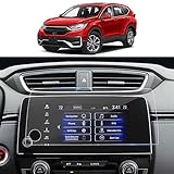 LANTU ホンダ CR-V スクリーンプロテクター 強化ガラス アンチグレア センターコントロール ラジオ GPS タッチスクリーンプロテクター フォイル 7インチ