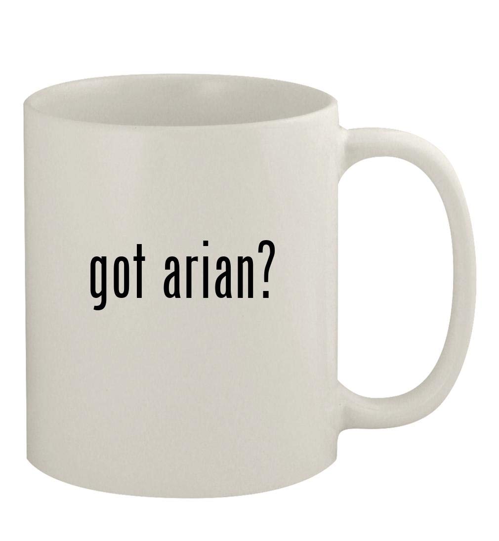 Knick Knack Gifts got arian? - 11oz Ceramic White Coffee Mug, White