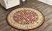 Safavieh Lyndhurst Collection LNH312A Traditional Oriental Red and Ivory Round Area Rug (5'3" Diameter)