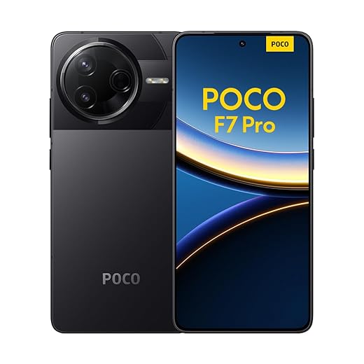 Xiaomi POCO F7 Pro Smartphone, 12+256, Nero, Batteria da 6000mAh, 90W HyperCharge, HyperAI (Caricabatterie non incluso)