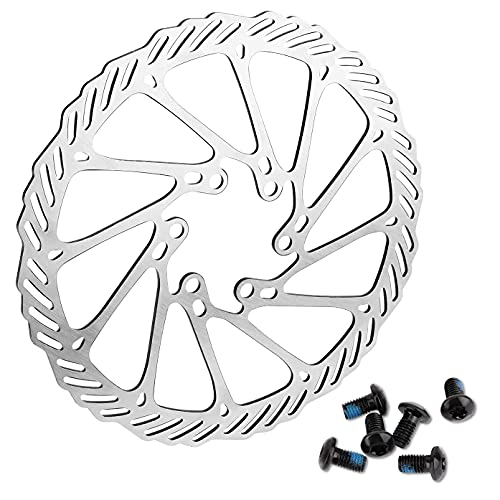 XBERSTAR Bicycle Disc Brake, Rotor Bike Disc Brake Rotors with Bolts 180mm for MTB Mountain Road Bike (180MM)