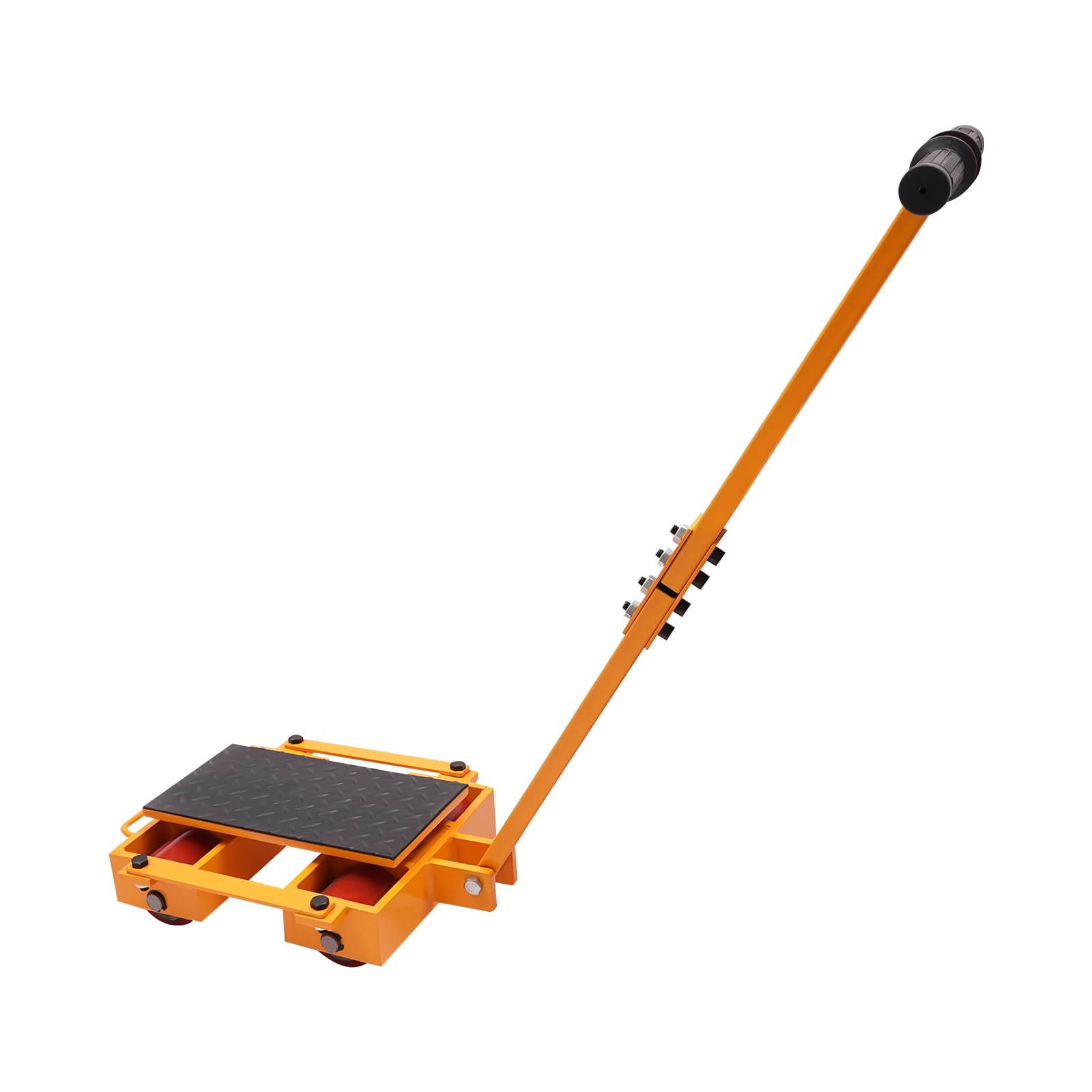 Machinery Mover, 6T Machinery Moving Skate with Handle Machinery Skate Dolly for Industrial Use, Equipment Skates Moving Roller for Warehouse and Workshop Transporting (Yellow)