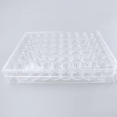 48-Well Sterile Culture Plate, TC Treated Cell Culture Plates Tissue Culture Treated Plate, Individually Wrapped, Pack of 10