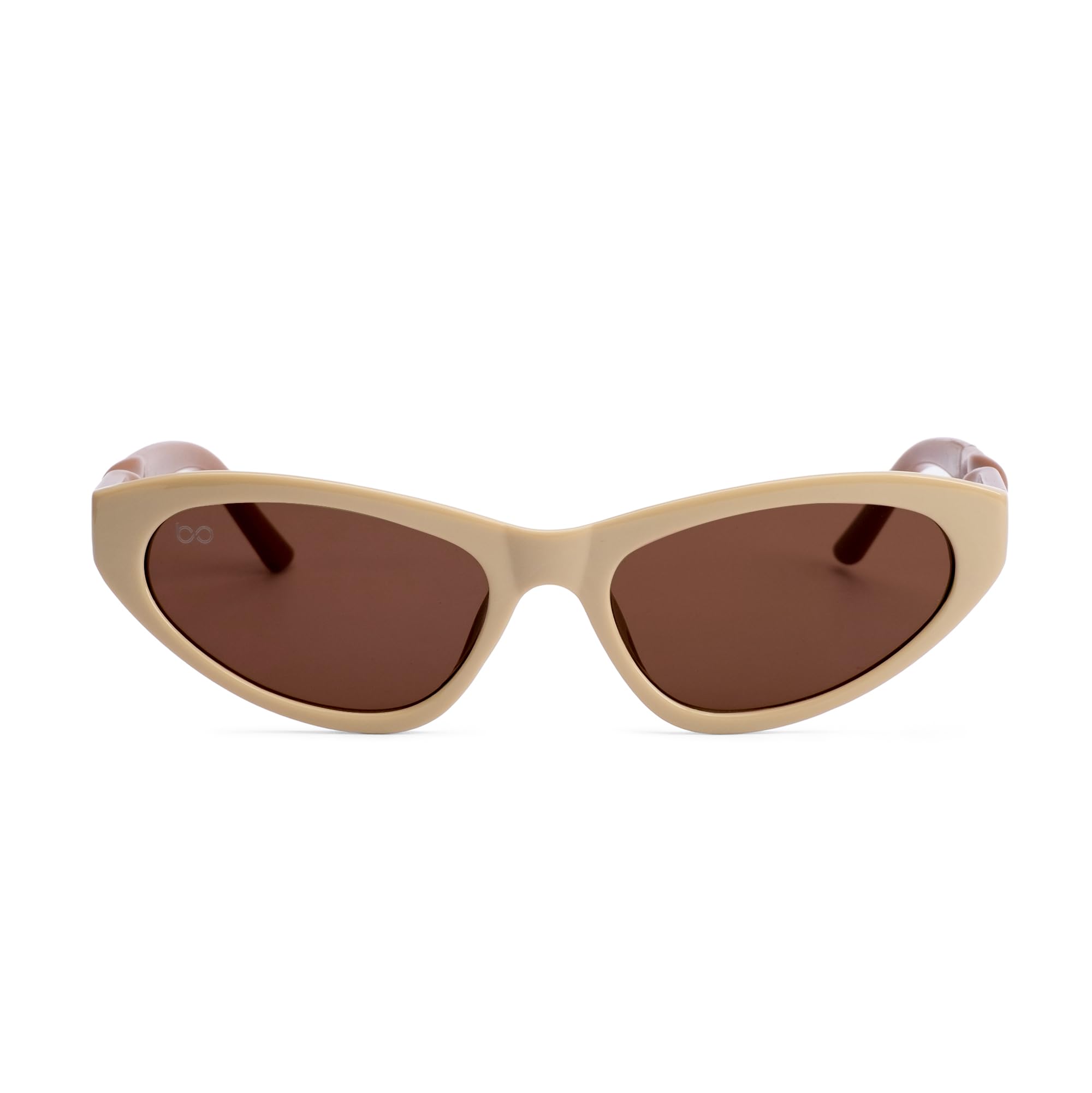 Brown Cateye Full Rim Sunglasses for Women - UV Protection Polycarbonate Lens - Stylish Lightweight T90 Frame Shades for Women - Fashion Goggles-image-1