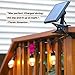 Brightech Ambience Pro Solar Powered Outdoor Patio String Lights - Commercial Grade 27 Ft Waterproof with 12 Edison Bulbs , Shatterproof LED - 2W , Soft White
