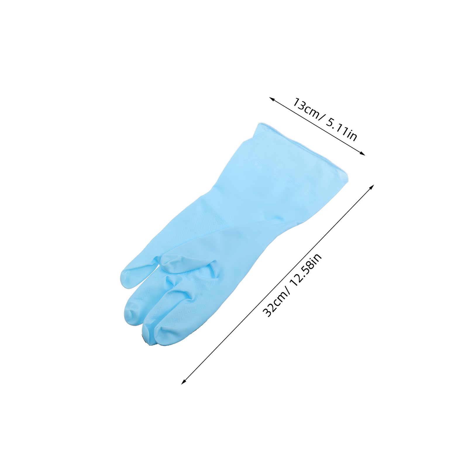 TOYANDONA 8 Paia Guanti in Gomma per Pulizie Casa Impermeabili Antiscivolo Riutilizzabili Taglia Media per Lavare Piatti, Cucina, Bagno, Giardinaggio e Lavandino