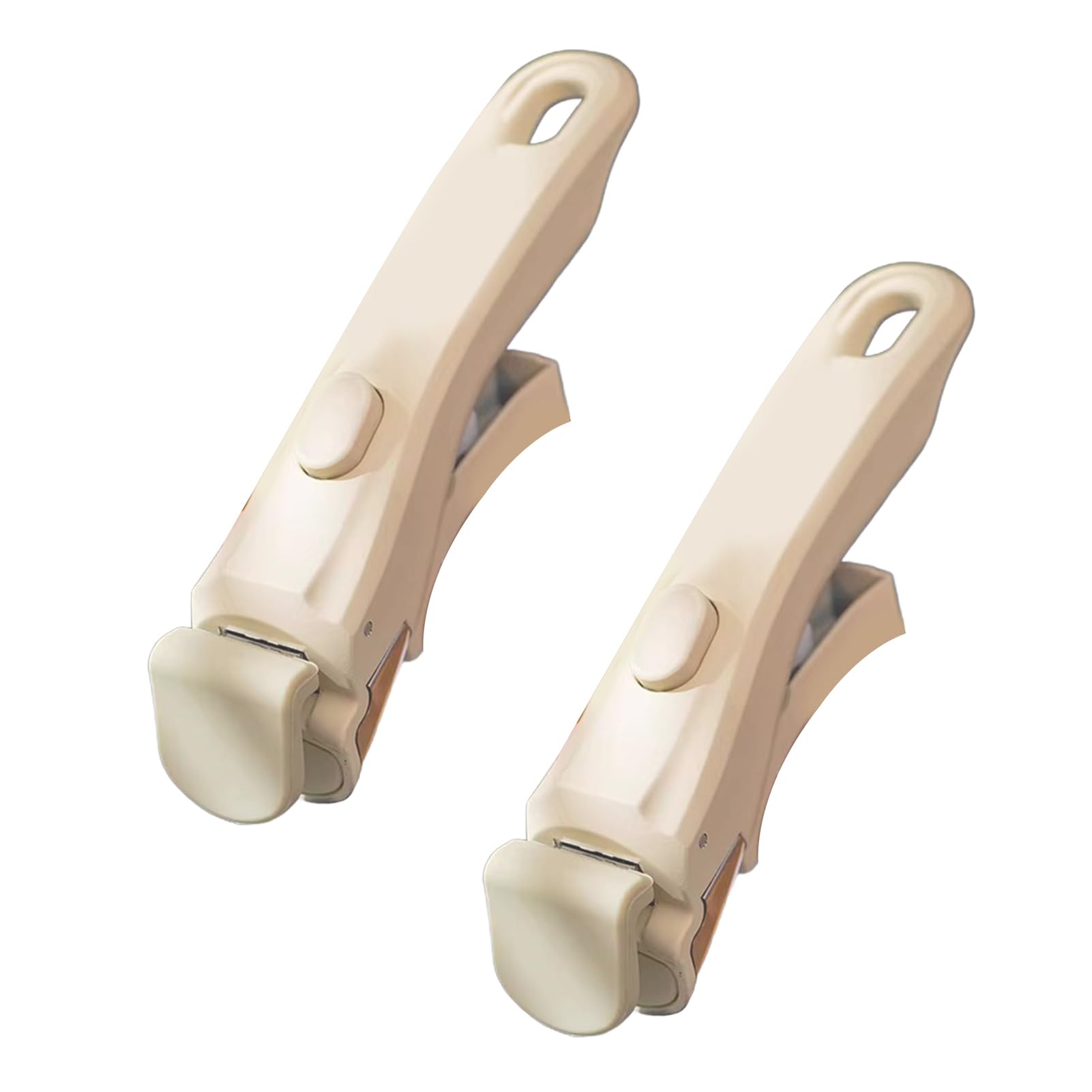 VEAREAR Removable Handle for Pots and Pans Universal Removable Handle for All Cookware (2 Piece, Beige White)