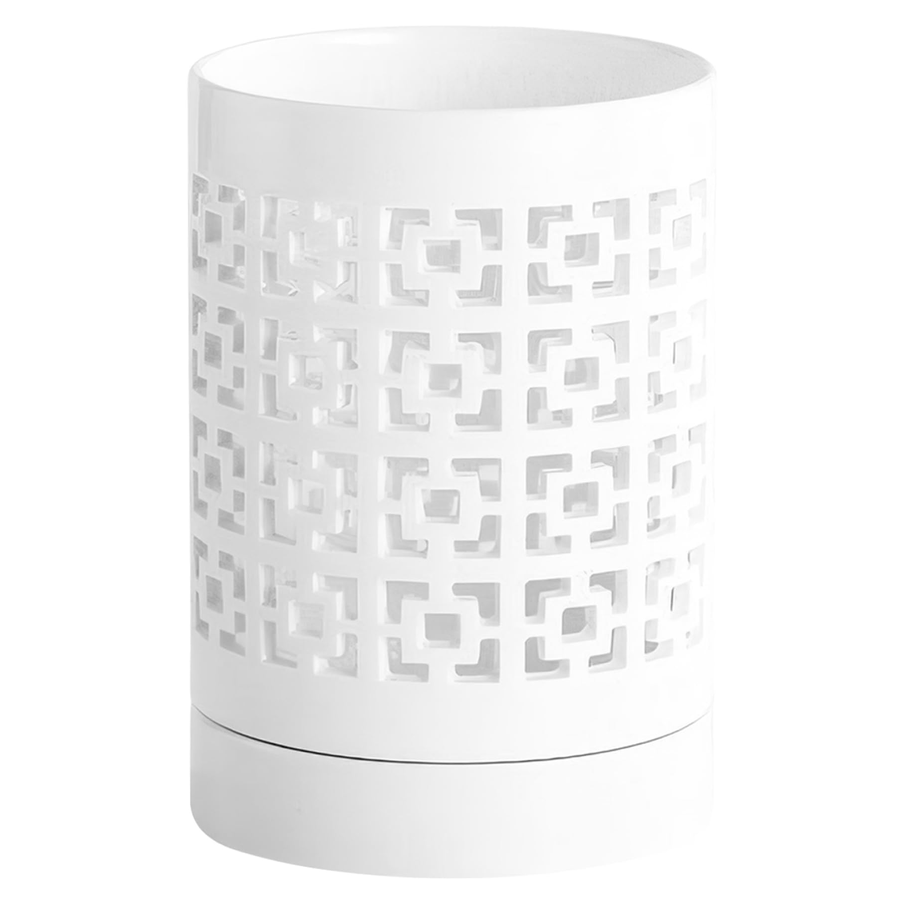 Vervevum Orchid Pot, 4 Inch Ceramic Orchid Pots with Holes, Drainage and Ventilation Small Pot with Saucer, Pots for Repotting, Indoor Outdoor Plants