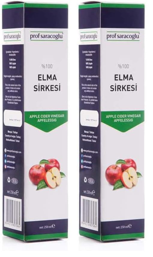 Prof Saracoglu Elma Sirkesi 250ml (2 paketi)
