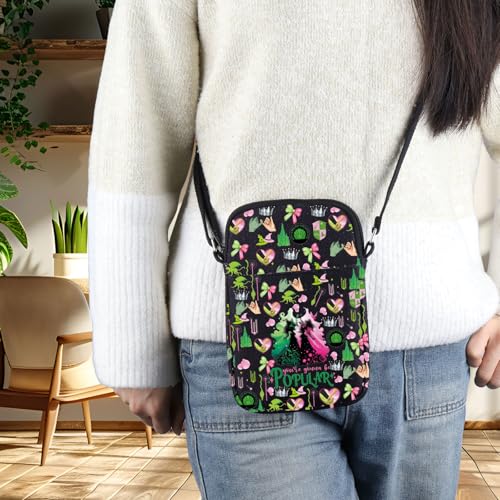 BWWKTOP ​​Green Witch Musical Crossbody Bag Witch Fans Gift Green & Pink Musical Sling Bag Drama Character Merch3