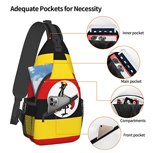Mochila bandolera unisex estilo Uganda para uso diario miniatura 5