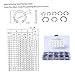 CIYODO 65mn Carbon Steel Snap Rings Set 180 Pieces Kit for Auto Industrial Machinery