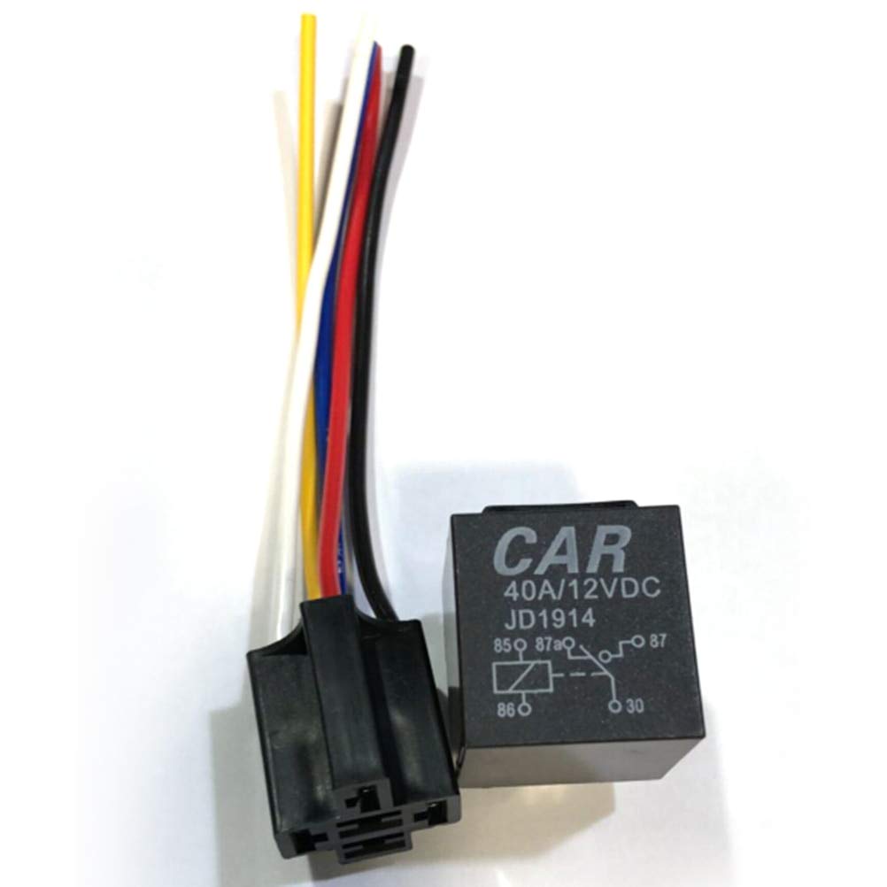 Buy Relays 12v 80a 5pin Dc Spdt Car Relays Socket Starter Auto Relay