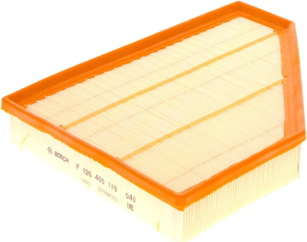 Bosch S0119 Car Air Filter - Separates Particles from the Air Intake - Moisture-resistant plus High Tensile Strength