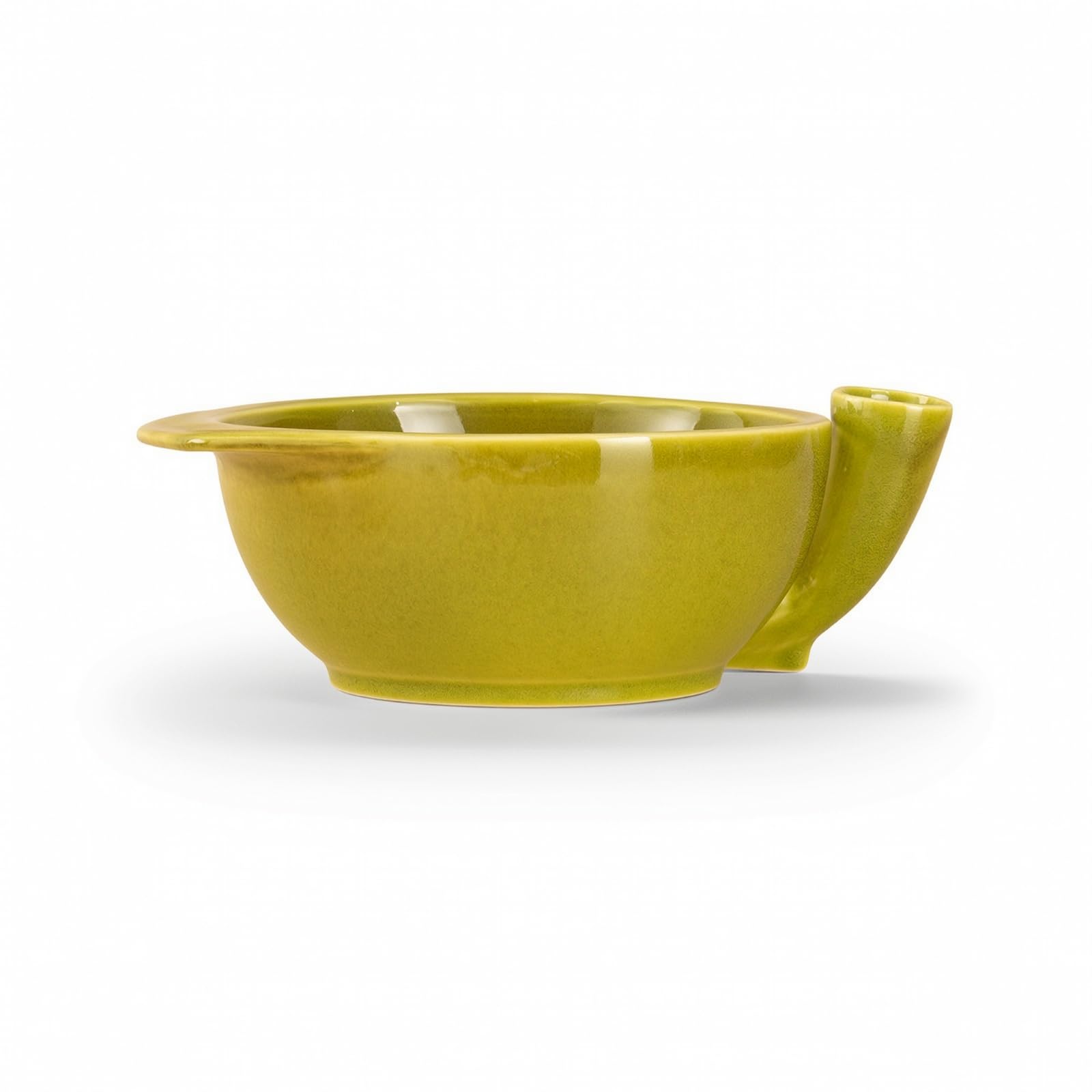 Tazón escurridor de cerámica duradera con colador integrado para cocina