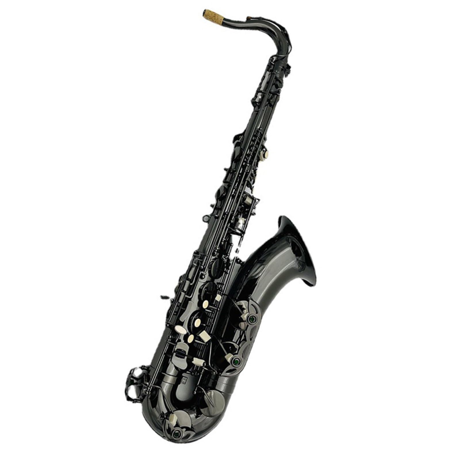 Saksofon Instrument Dęty Saksofon Tenorowy Bb Profesjonalne Wykonanie Instrument W Całości Z Czarnego Niklu