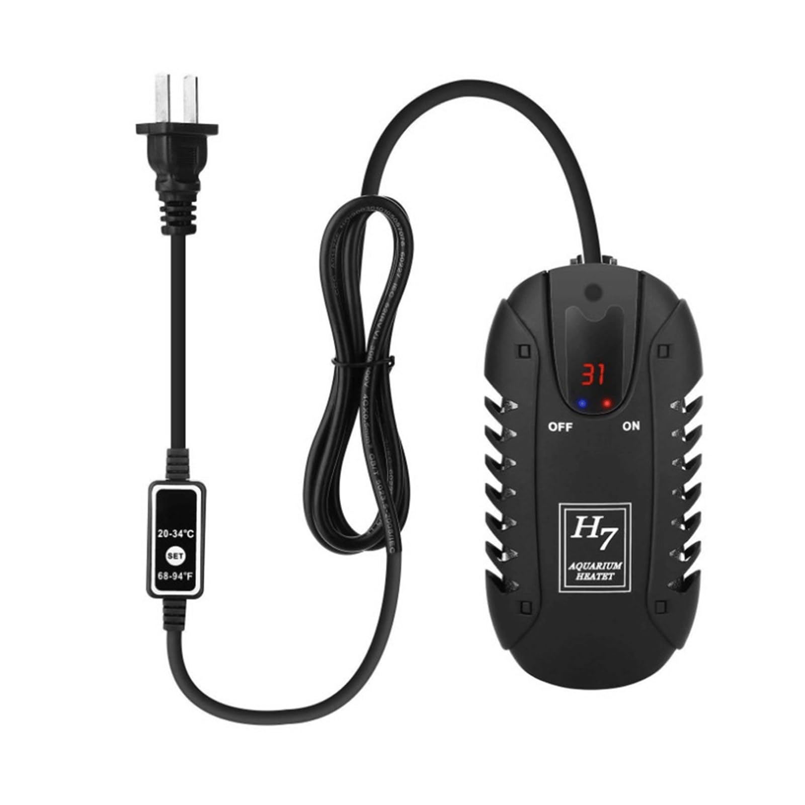 Varilla calefactora para pecera, minicalentador termostático automático de bajo Nivel de Agua a Prueba de explosiones, 100W (300W)