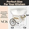 Amazon.com: Cotton Candy Machine Kit - White Retro Cotton Candy Maker ...