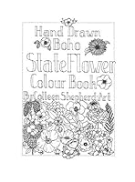 Hand Drawn Boho State Flowers : Colouring Book 1711714046 Book Cover
