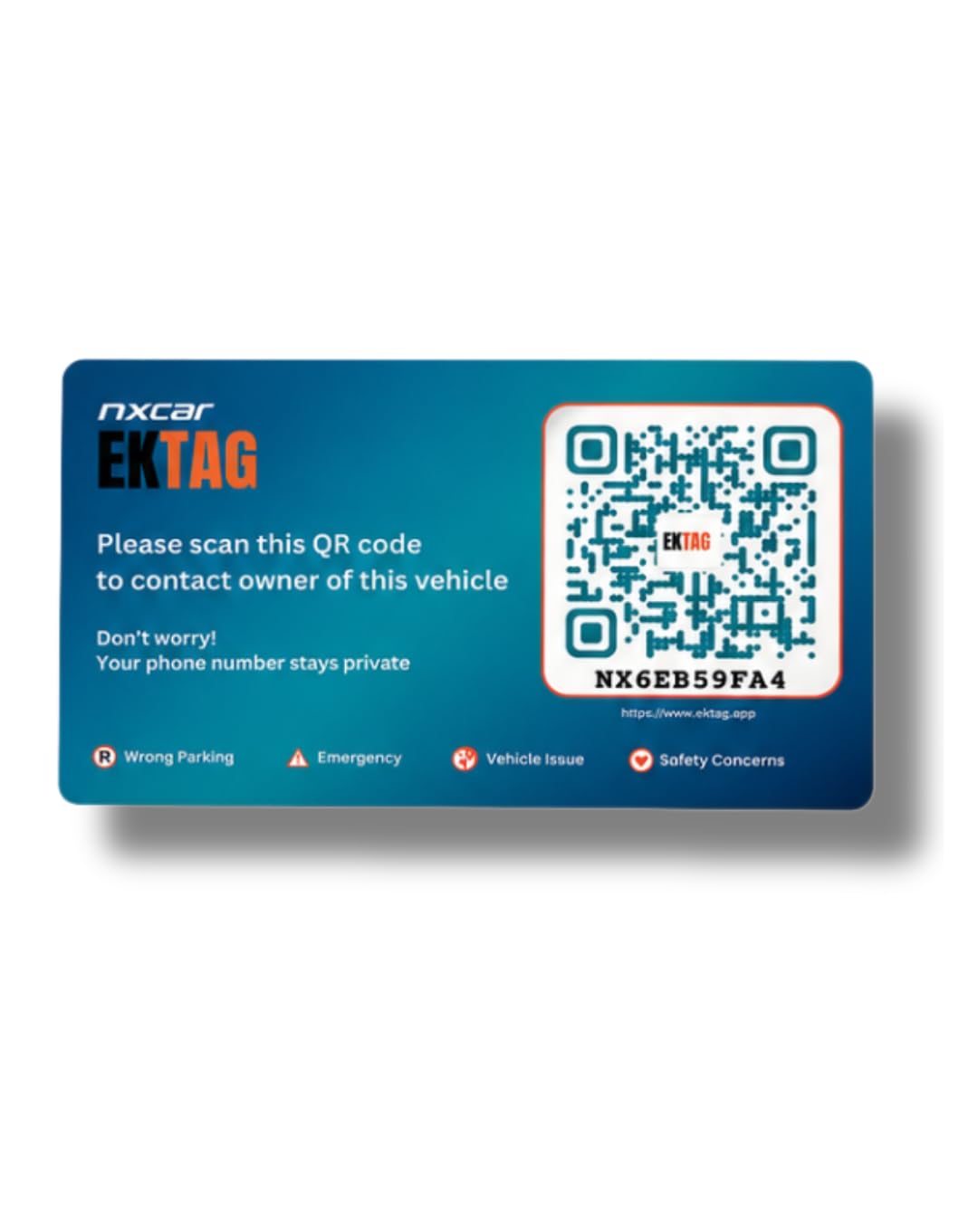 Item FinderEkTag Vehicle QR (2 Back-Gumming Tags) | QR Tags for Car Windshield, Bike Visor & Vehicle Glass | 100% Phone Number Privacy-image-14
