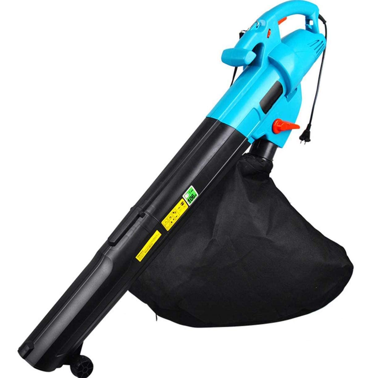 Soplador de Hojas eléctrico para jardín con Bolsa recolectora