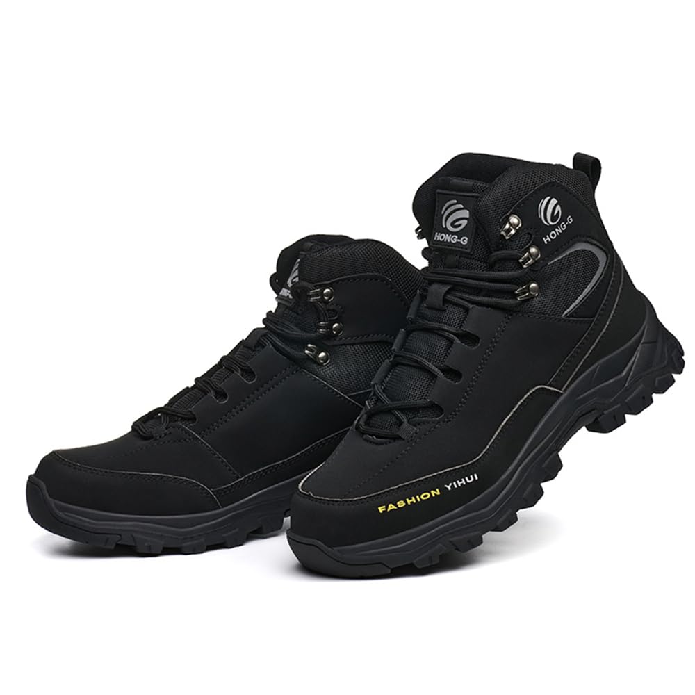 Sicherheitsschuhe Herren Damen S3 Leicht Wasserdicht Hoch Arbeitsschuhe rutschfest Sicherheitsstiefel mit Stahlkappen