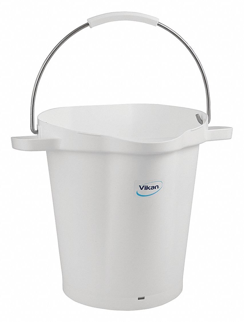 Vikan - Eimer - Mit Ausguss - Maßskala - 20L - Weiß