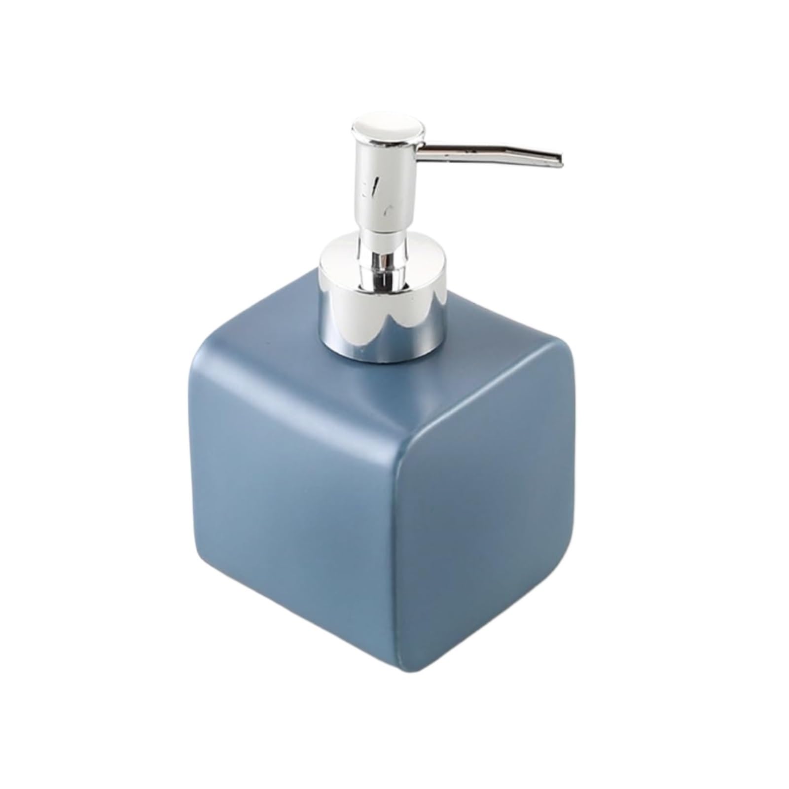 Kxaoxgrc Blu Glass Soap Lotion Dispenser Set, Hand Soap Dispenser Multicolor, 350Ml Ceramic Refillable Pump Bottle For Kitchen Bathroom(Blu)