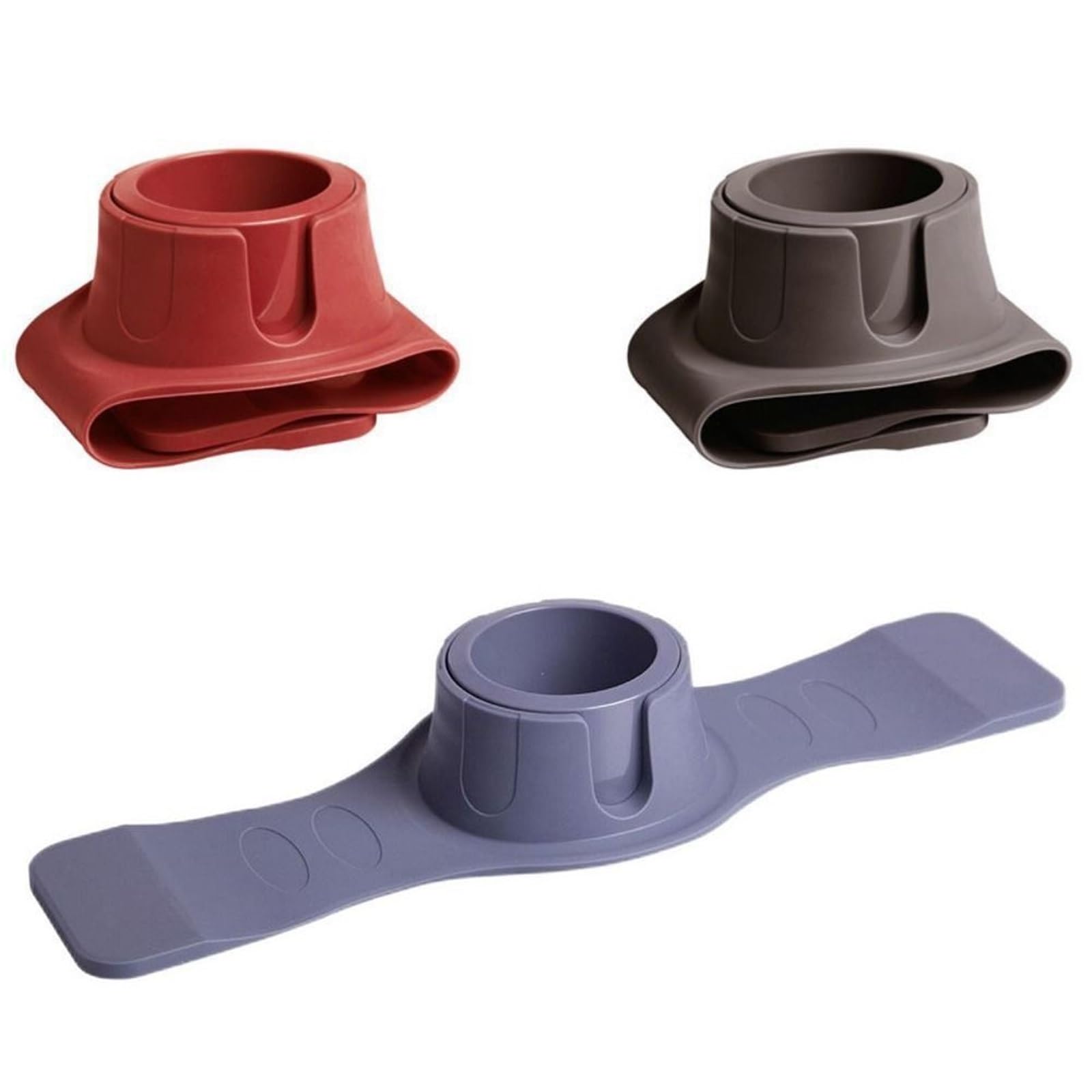 Iopklytf 3Pcs Sofa Armrest Organizer Silicone Sofa Armrest Cup Holder Storage Tray