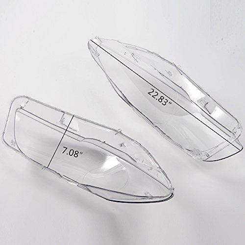 Left & Right Side Headlight Clear Lens Cover Replacement Lampshade Shell Compatible For Bmw F10 F18 5-Series 520I 523I 525I 530I 535I 2010 2011 2012 2013 2014 #TOP1