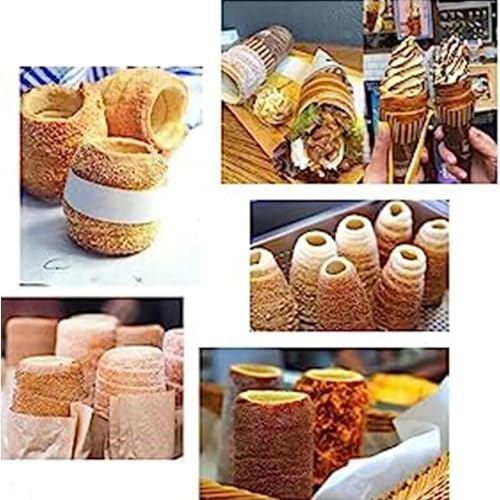 HTTGDGDH 1600W Commercial Chimney Cake Maker, with 2 Roller, Temperature Range 50°C-300°C, for Restaurant Home Kitchen Snack Bar - Image 5