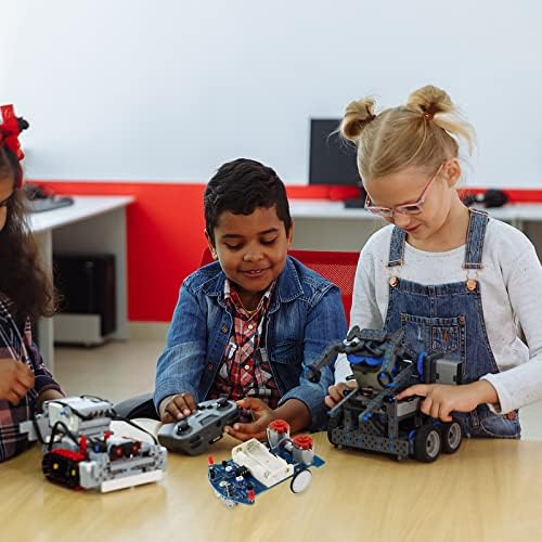 TEHAUX DIY Robot Smart Car Kit, Electronic Science Experiments Projects for Kids,DIY Engineering Robotic Building Kits for Students, Beginners and Hobbyist, Easy to Assemble 6 51sV2v6q2FL. AC