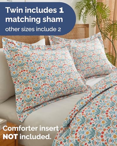 Image of Duvet Cover Twin /TXL - Floral Duvet Cover - 2 Piece - Amalfi Blooms
