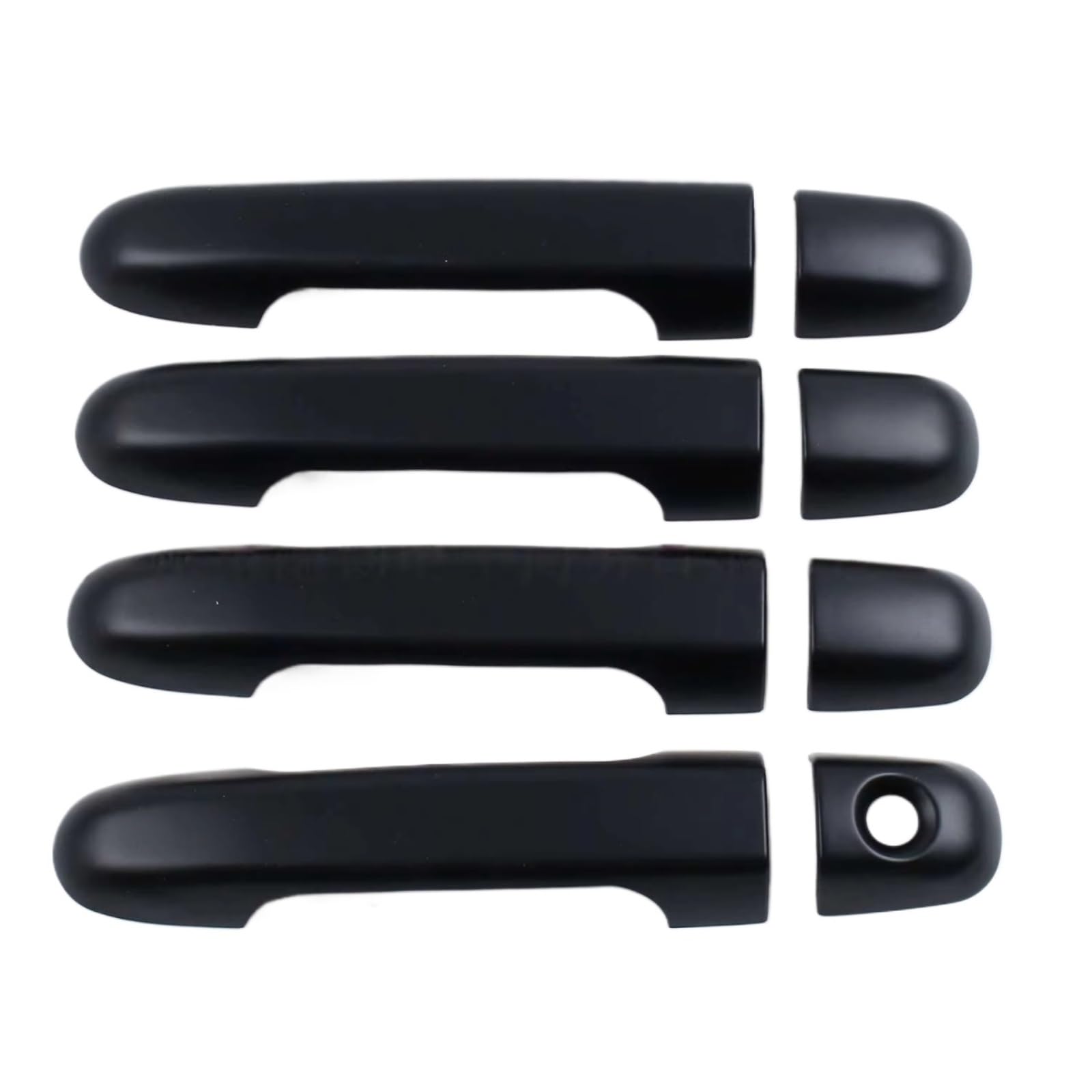 Qdzvalumv Black Car Door Handles Cover Shell Compatible With For I30 2007-2012 Car Exterior Door Handle Sticker Decoration Outer Modification Trim Set(Black)