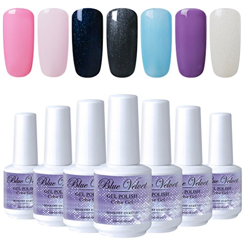 7-Bottle 15ml Gel Nail Polish Set For Manicure 12 Variations UV LED Gel Varnish Christmas Gift Kit For Nail Art