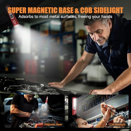 Image of Rechargeable Magnetic Small Powerful Flashlights, Bright Pocket Flashlight