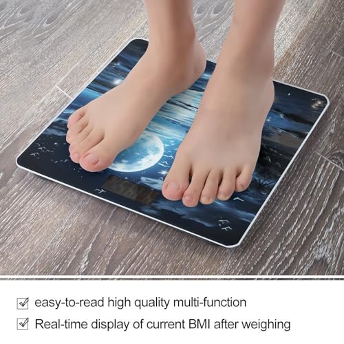 Báscula digital Moon Over Ocean para peso corporal hasta 180 kg miniatura 5