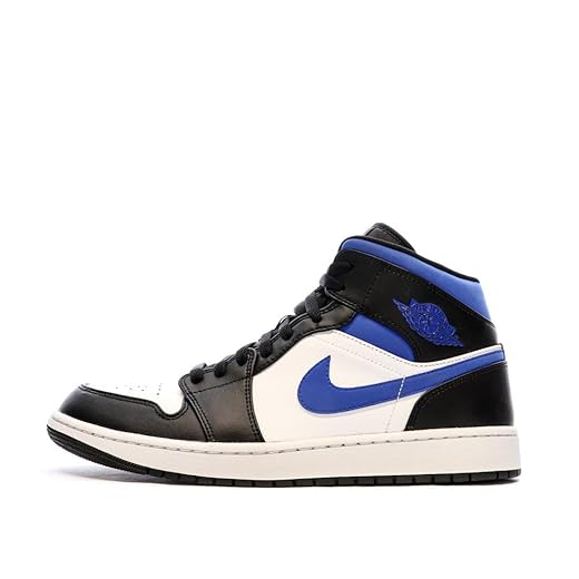 Jordan Mens Air 1 Mid 554724 140 Racer Blue/Black/White - Size 9