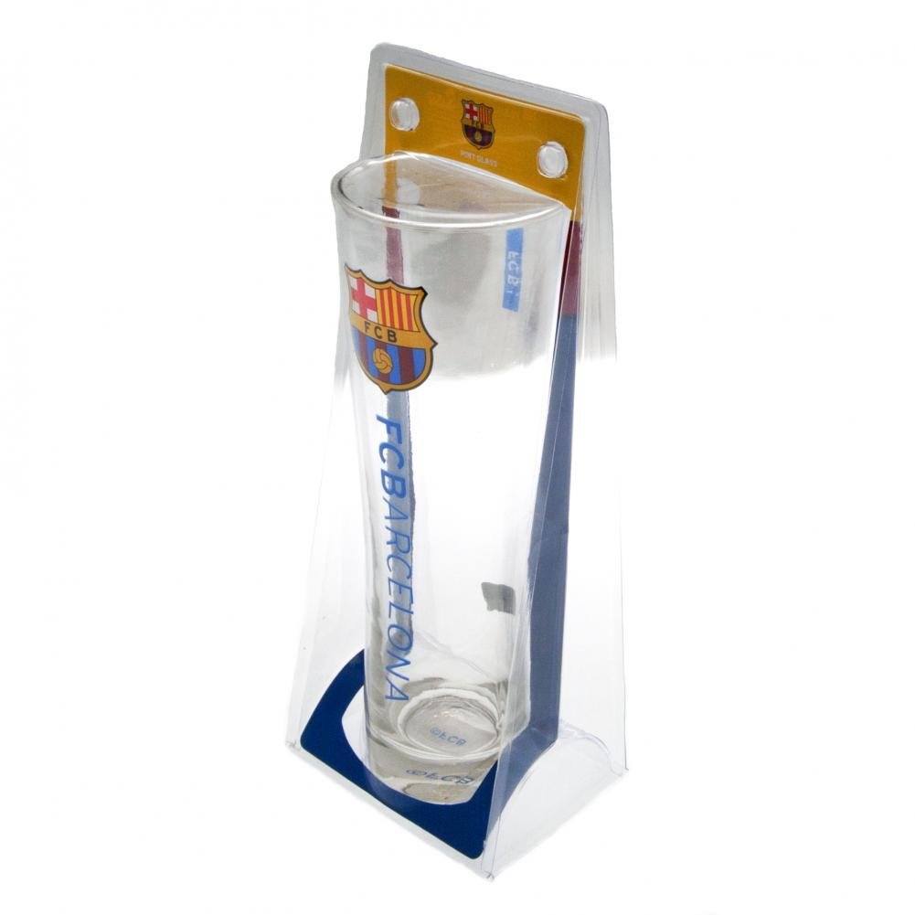 FCB FC Barcelona - Vaso de pinta oficial (Talla Única/Burdeos/Azul)