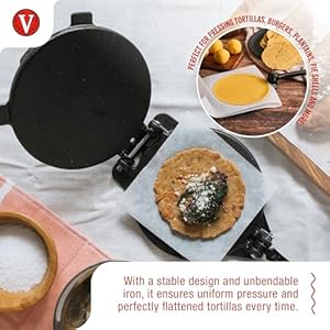 Victoriacastirontortillapresstortillaandrotimakermadeincolombia8inches Urban Country Home Decor Victoria cast iron tortilla press tortilla and roti maker made in colombia 8 inches urban country home decor