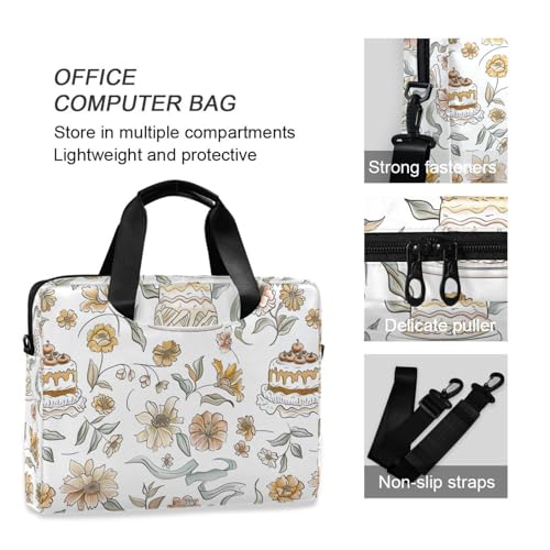 Funda de portátil crossbody con asa y correa 15.6 pulgadas miniatura 6