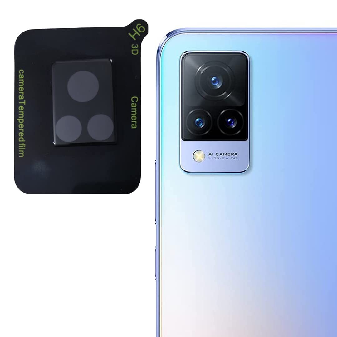CASESILY Back Camera Lens Protector for Vivo V21 9H Hardness |Anti-Scratch |Back Camera Glass Protection Lens Vivo V21 -Black