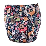 1 Teen Adult Stoffwindel Windeltasche Inkontinenz Wasserdicht Wiederverwendbare Beinfalten Einsatz ABDL Age Play Kostüme,H