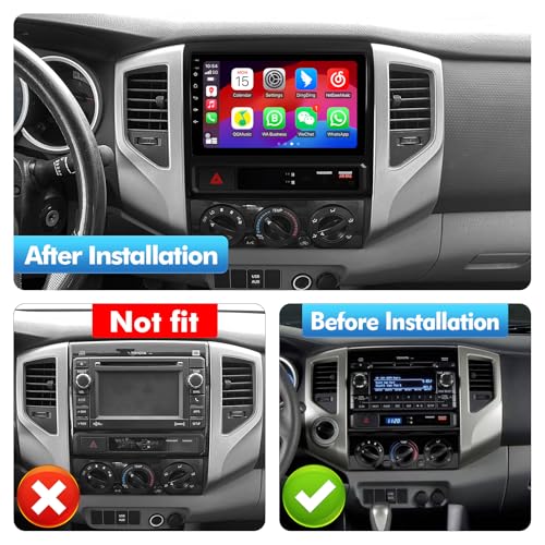 Radio Android 13 9" para Toyota Tacoma 2005-2013 con Bluetooth 5.4 miniatura 2