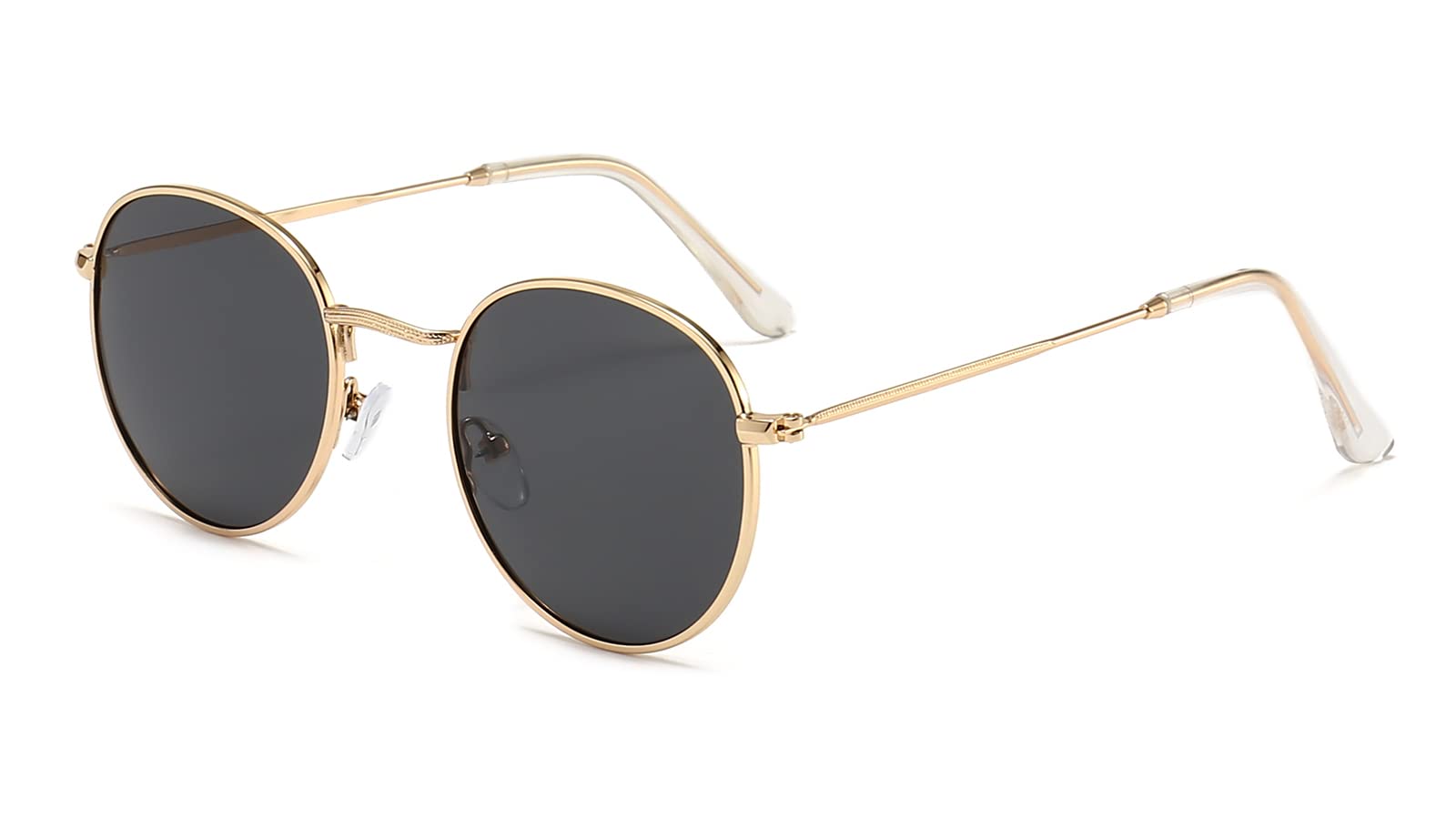 KelensRound Polarized Sunglasses for Women Circle Metal Frame Sun Glasses with UV Protection