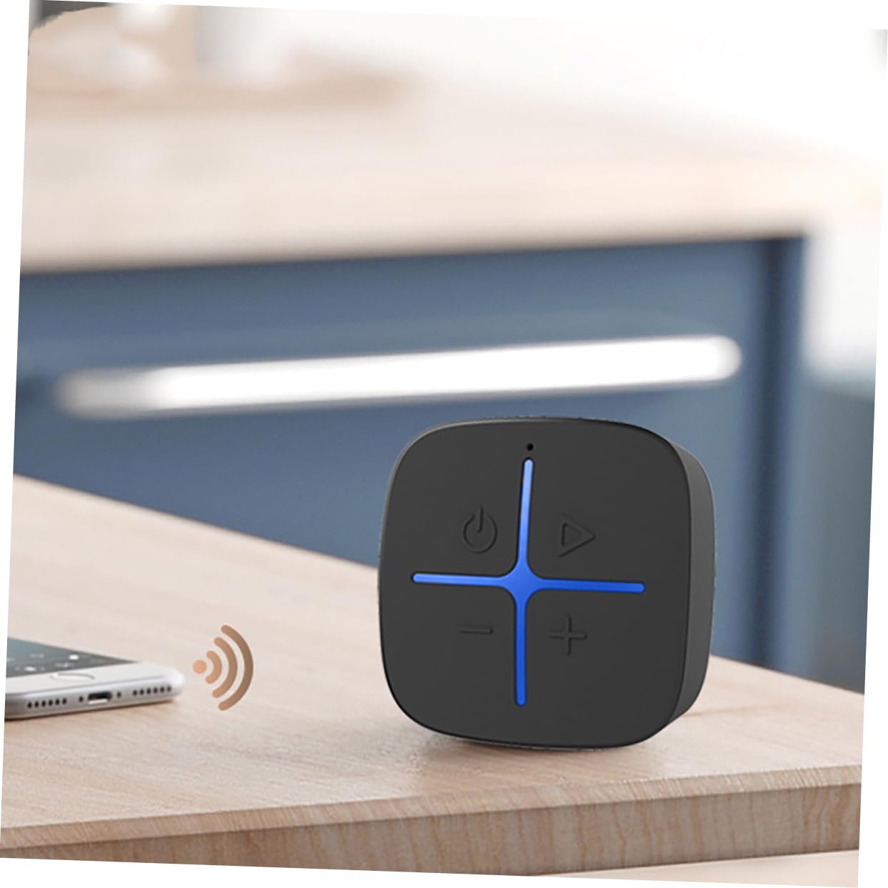 NUOBESTY Kabelloser Funklautsprecher Mit Saugnapf Badezimmer Subwoofer Sound Kleiner Wireless Soundgerät Dc5v