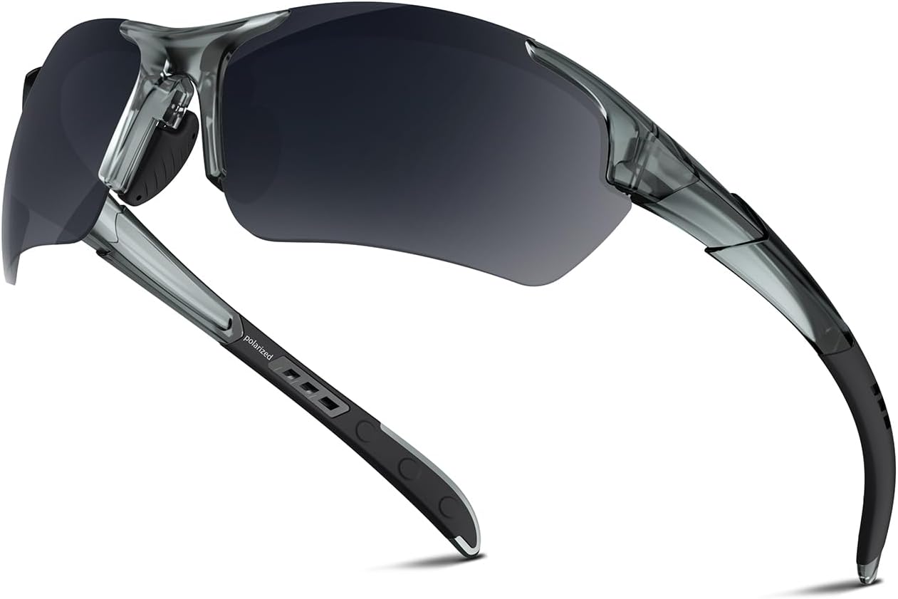 Polarized Sports Sunglasses for Men Women Youth Baseball Running Cycling Driving Fishing Tennis Golf Motor TAC UV400 TR90