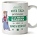 MUGFFINS Taza Madrina - Esta Taza Pertenece a la Mejor Madrina del Universo - Taza Desayuno/Idea Regalo Día de Pascua. Cerámica 350 mL