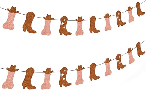 Miniatura 4 de Bandera de Nash Bash Bash de bota y sombrero de vaquero para despedida de soltera de Nashville, vaquera occidental, último rodeo y última hoedown,