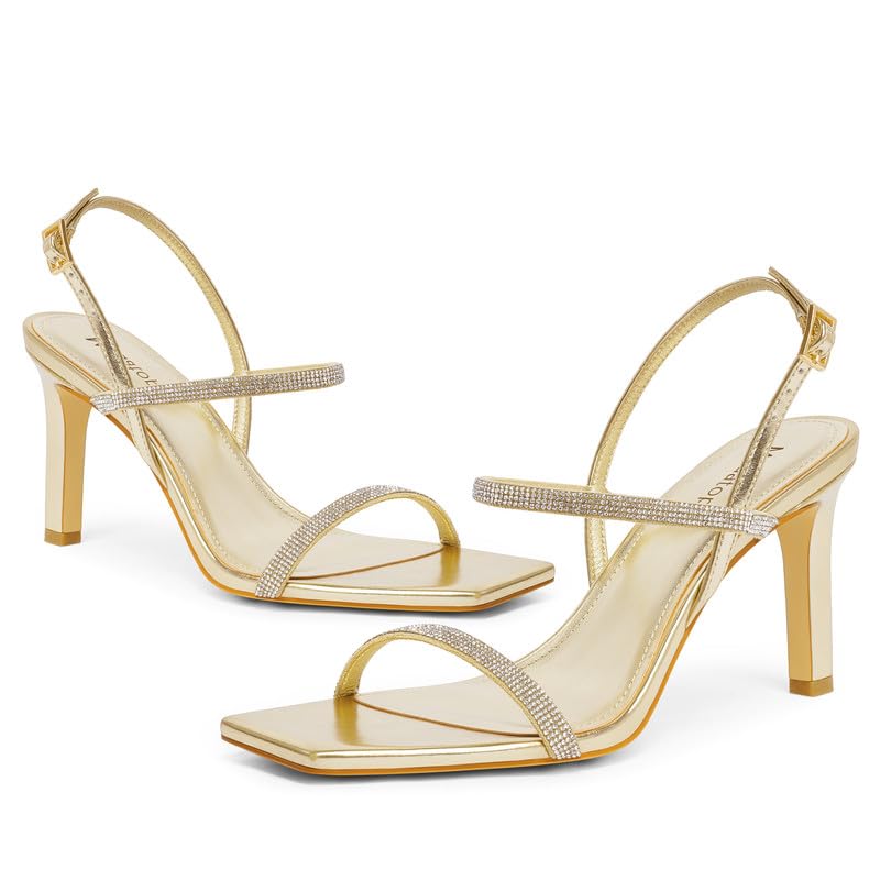 Image of Modatope Womens Sandals Open Toe Strappy Sandals Ankle Strap High Heel Sandals for Women